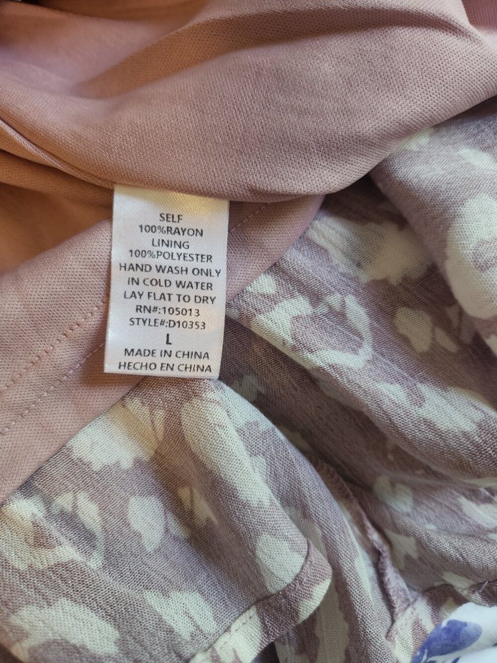 🌸 Savannah Jane Dress Size Large  NWT | Flowy Leopard Print | Adjustable Straps - Picture 10 of 10